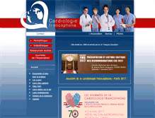 Tablet Screenshot of cardiologie-francophone.com